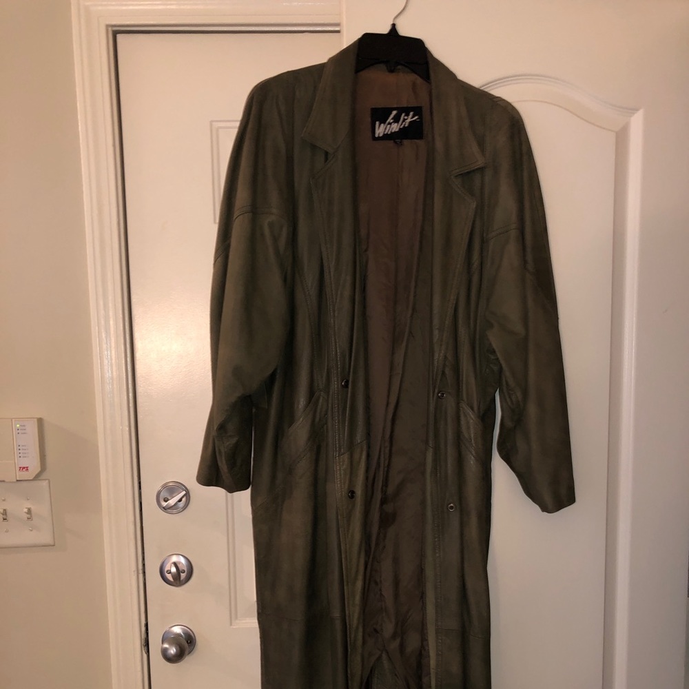Olive green coat